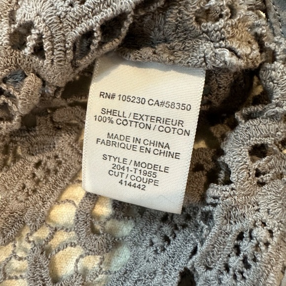 Joie Antonina Lace Top in Gray - Picture 5 of 7